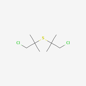molecular formula C8H16Cl2S B13960930 Sulfide, bis(2-chloromethyl-2-propyl)- CAS No. 52444-01-6