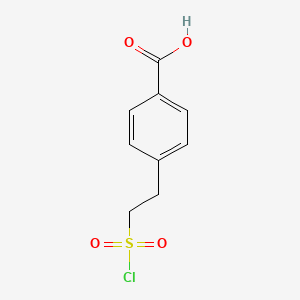 4-[2-(Chlorosulfonyl)ethyl]benzoic acid