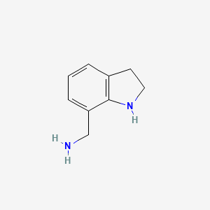 molecular formula C9H12N2 B1396097 Indolin-7-ylmethanamine CAS No. 2580-93-0