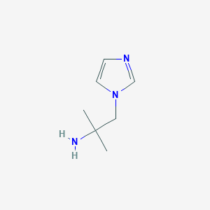 molecular formula C7H13N3 B1396098 [2-(1H-imidazol-1-yl)-1,1-dimethylethyl]amine CAS No. 1265634-26-1