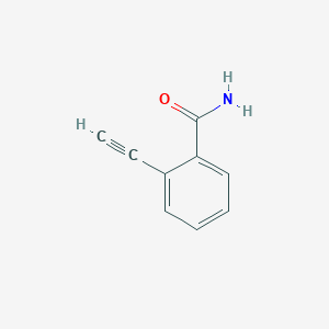 molecular formula C9H7NO B1396099 2-乙炔基苯甲酰胺 CAS No. 1207252-50-3