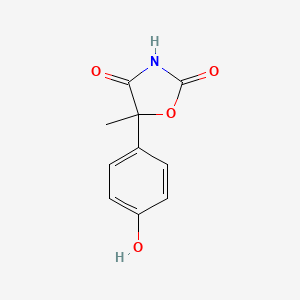 molecular formula C10H9NO4 B13961022 5-(4-Hydroxyphenyl)-5-methyloxazolidine-2,4-dione 