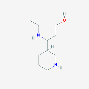 molecular formula C10H22N2O B13961068 3-(Ethylamino)-3-(piperidin-3-yl)propan-1-ol 