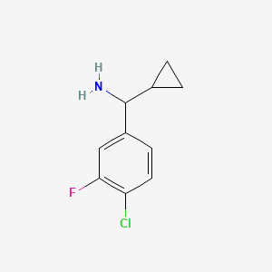(4-Chloro-3-fluorophenyl)(cyclopropyl)methanamine