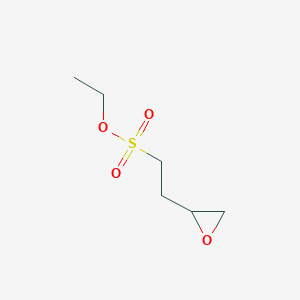 molecular formula C6H12O4S B13961169 Ethyl 2-(oxiran-2-yl)ethanesulfonate 