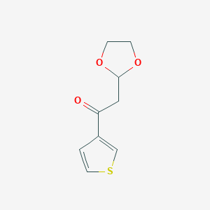 2-(1,3-Dioxolan-2-yl)-1-thiophen-3-yl-ethanone