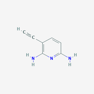 molecular formula C7H7N3 B1396128 3-ethynyl-pyridin-2,6-diamine CAS No. 936342-42-6