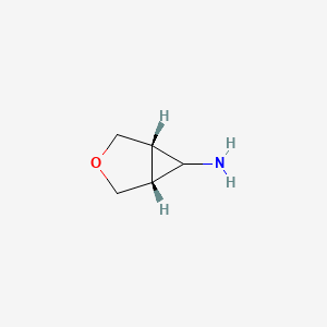 molecular formula C5H9NO B1396133 trans-6-Amino-3-oxabicyclo[3.1.0]hexane CAS No. 1048962-48-6