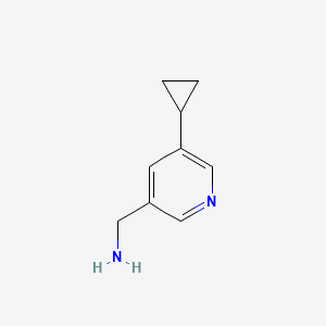 (5-Cyclopropylpyridin-3-yl)methanamine