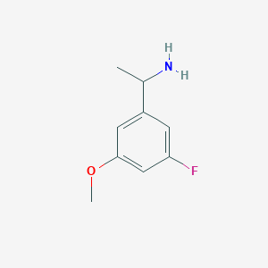 molecular formula C9H12FNO B1396141 1-(3-Fluoro-5-methoxyphenyl)ethan-1-amine CAS No. 1270583-17-9