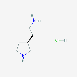 molecular formula C6H15ClN2 B13961444 (R)-2-(pyrrolidin-3-yl)ethanamine hydrochloride 