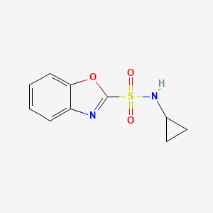 molecular formula C10H10N2O3S B13961457 N-cyclopropylbenzo[d]oxazole-2-sulfonamide 