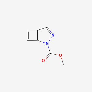 molecular formula C7H8N2O2 B13961509 Methyl 2,3-diazabicyclo[3.2.0]hepta-3,6-diene-2-carboxylate CAS No. 342402-86-2
