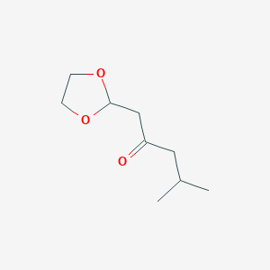 1-(1,3-Dioxolan-2-yl)-4-methyl-pentan-2-one