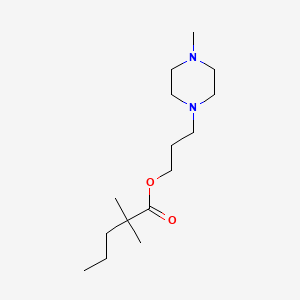 molecular formula C15H30N2O2 B13961529 3-(4-Methylpiperazin-1-yl)propyl 2,2-dimethylpentanoate CAS No. 32041-69-3