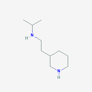 molecular formula C10H22N2 B13961539 N-(2-(piperidin-3-yl)ethyl)propan-2-amine 
