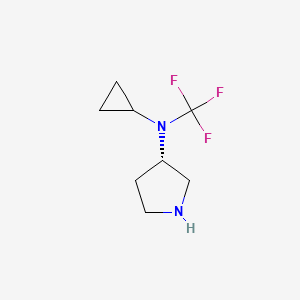 molecular formula C8H13F3N2 B13961556 (S)-N-cyclopropyl-N-(trifluoromethyl)pyrrolidin-3-amine 
