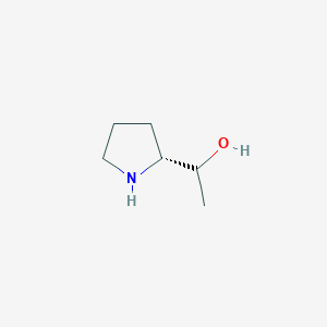 molecular formula C6H13NO B1396158 1-[(2R)-pyrrolidin-2-yl]ethan-1-ol CAS No. 848482-38-2