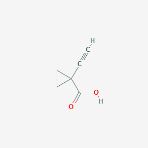 molecular formula C6H6O2 B1396159 1-Ethynylcyclopropanecarboxylic acid CAS No. 933755-97-6