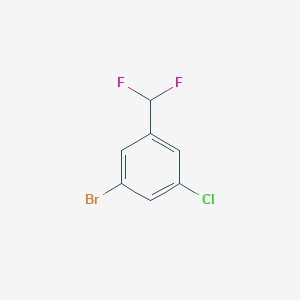 molecular formula C7H4BrClF2 B1396160 1-Bromo-3-chloro-5-(difluoromethyl)benzene CAS No. 1261580-23-7