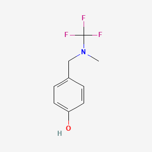 molecular formula C9H10F3NO B13961648 4-((Methyl(trifluoromethyl)amino)methyl)phenol 