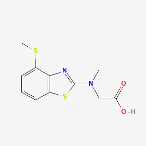 N-methyl-N-[4-(methylthio)-1,3-benzothiazol-2-yl]glycine