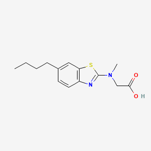molecular formula C14H18N2O2S B1396170 N-(6-butyl-1,3-benzothiazol-2-yl)-N-methylglycine CAS No. 1352999-17-7