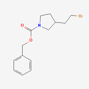 molecular formula C14H18BrNO2 B13961762 Benzyl 3-(2-bromoethyl)pyrrolidine-1-carboxylate 