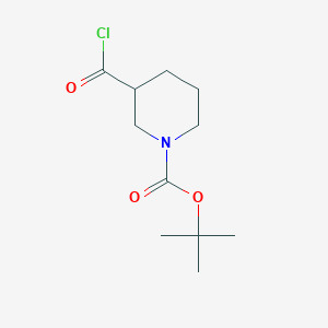 molecular formula C11H18ClNO3 B13961772 Tert-butyl 3-(chlorocarbonyl)piperidine-1-carboxylate 