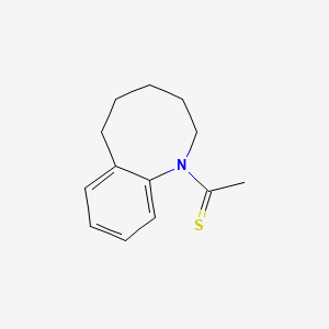 molecular formula C13H17NS B13961783 1-(3,4,5,6-Tetrahydro-1-benzazocin-1(2H)-yl)ethanethione CAS No. 885701-26-8