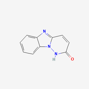 molecular formula C10H7N3O B13961785 Pyridazino[1,6-a]benzimidazol-2(1H)-one CAS No. 28992-49-6