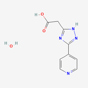 [3-(4-Pyridinyl)-1H-1,2,4-triazol-5-YL]acetic acid