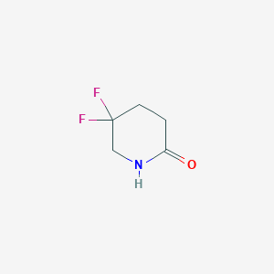 molecular formula C5H7F2NO B1396180 5,5-Difluoropiperidin-2-one CAS No. 1255666-50-2