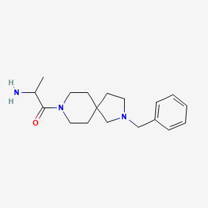 molecular formula C18H27N3O B13961818 2-Amino-1-(2-benzyl-2,8-diazaspiro[4.5]decan-8-yl)propan-1-one 