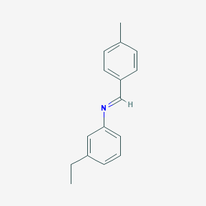 molecular formula C16H17N B13961832 (Z)-N-(3-Ethylphenyl)-1-(4-methylphenyl)methanimine CAS No. 400059-57-6