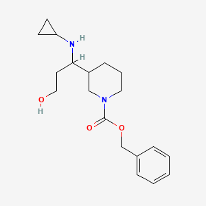 molecular formula C19H28N2O3 B13961861 Benzyl 3-(1-(cyclopropylamino)-3-hydroxypropyl)piperidine-1-carboxylate 