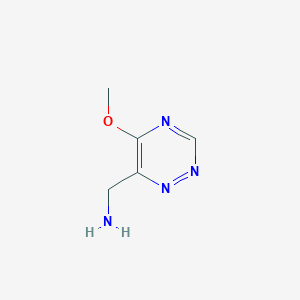 5-Methoxy-1,2,4-triazine-6-methanamine