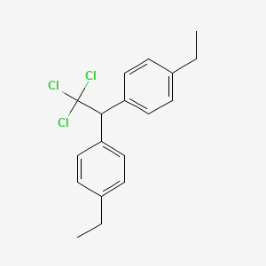 molecular formula C18H19Cl3 B13961877 1,1'-(2,2,2-Trichloroethane-1,1-diyl)bis(4-ethylbenzene) CAS No. 5902-61-4