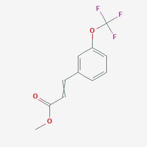 molecular formula C11H9F3O3 B13961878 methyl 3-[3-(trifluoromethoxy)phenyl]prop-2-enoate CAS No. 255895-89-7