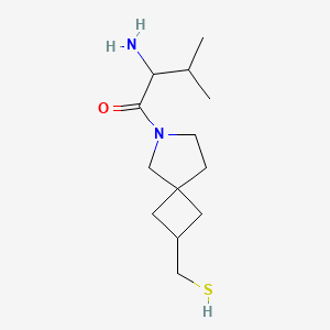 molecular formula C13H24N2OS B13961911 2-Amino-1-(2-(mercaptomethyl)-6-azaspiro[3.4]octan-6-yl)-3-methylbutan-1-one 