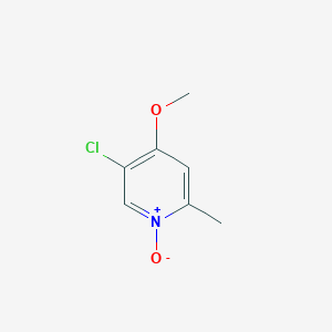 molecular formula C7H8ClNO2 B13961918 5-Chloro-4-methoxy-2-methyl-1-oxidopyridin-1-ium 