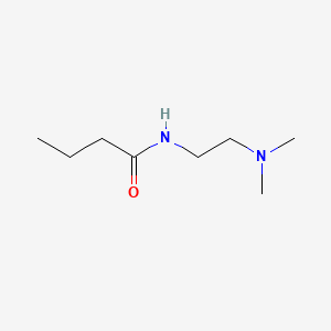 molecular formula C8H18N2O B13961919 Butanamide, N-(2-(dimethylamino)ethyl)- CAS No. 63224-16-8