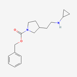molecular formula C17H24N2O2 B13961940 Benzyl 3-(2-(cyclopropylamino)ethyl)pyrrolidine-1-carboxylate 