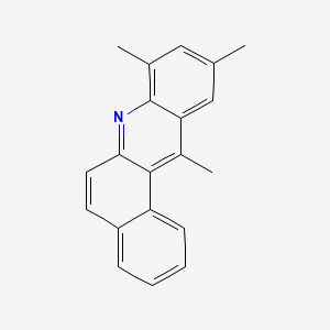 molecular formula C20H17N B13961955 8,10,12-trimethylbenzo[a]acridine CAS No. 51787-43-0