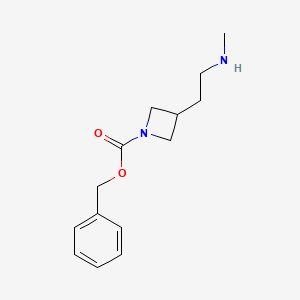 molecular formula C14H20N2O2 B13961965 Benzyl 3-(2-(methylamino)ethyl)azetidine-1-carboxylate 