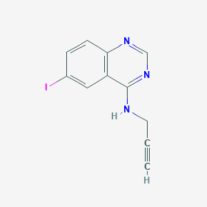 molecular formula C11H8IN3 B13961994 (6-Iodo-quinazolin-4-yl)-prop-2-ynyl-amine 