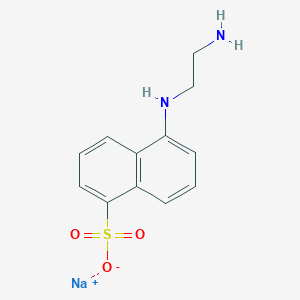 molecular formula C12H13N2NaO3S B013962 Sodium 5-((2-aminoethyl)amino)naphthalene-1-sulfonate CAS No. 100900-07-0