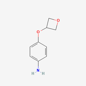molecular formula C9H11NO2 B1396200 4-(氧杂环-3-氧基)苯胺 CAS No. 1349715-80-5