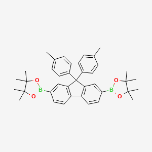 molecular formula C39H44B2O4 B13962001 2,2'-(9,9-Di-p-tolyl-9H-fluorene-2,7-diyl)bis(4,4,5,5-tetramethyl-1,3,2-dioxaborolane) 