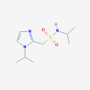 molecular formula C10H19N3O2S B13962008 N-isopropyl-1-(1-isopropyl-1H-imidazol-2-yl)methanesulfonamide 